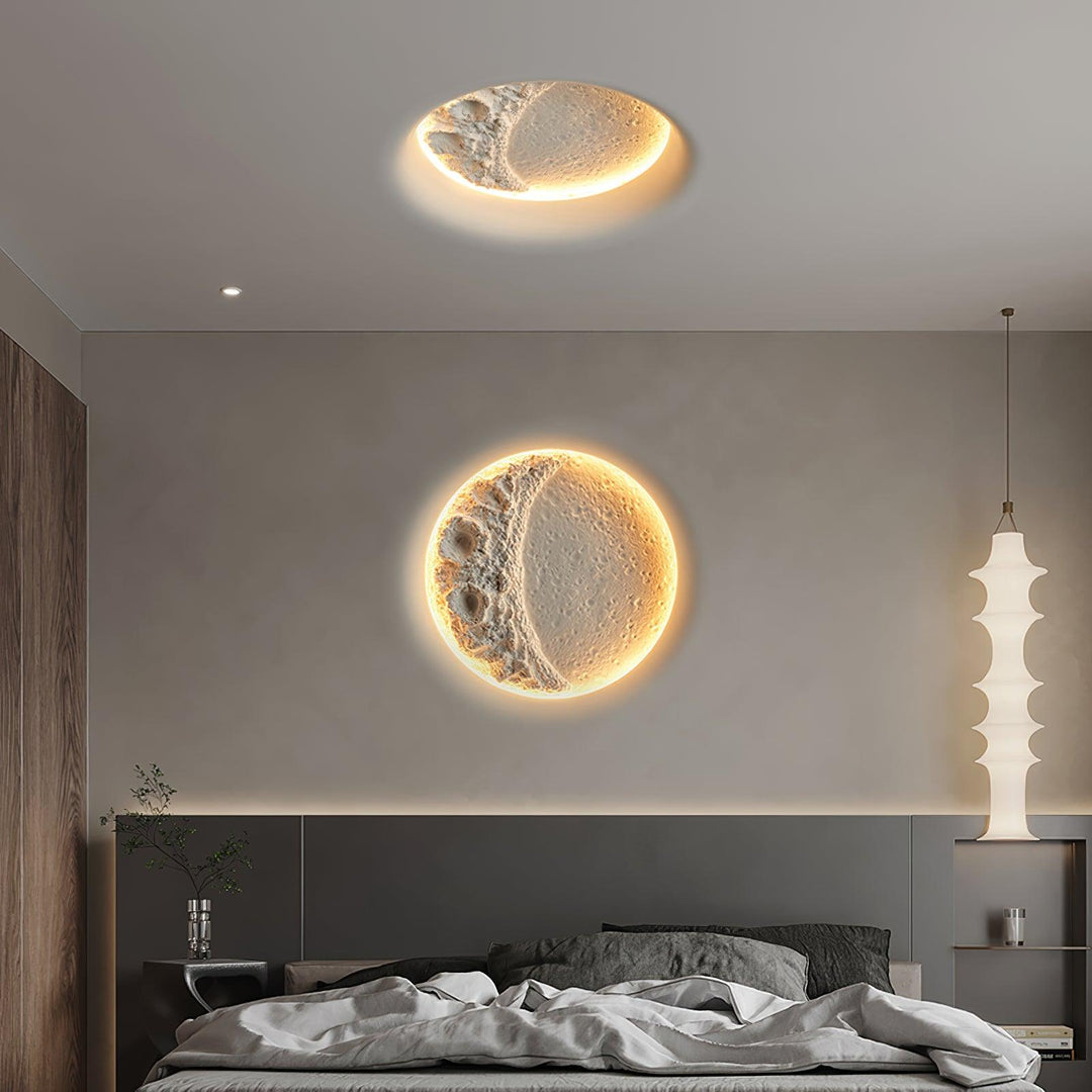 Applique Murale Demi Lune Blanc