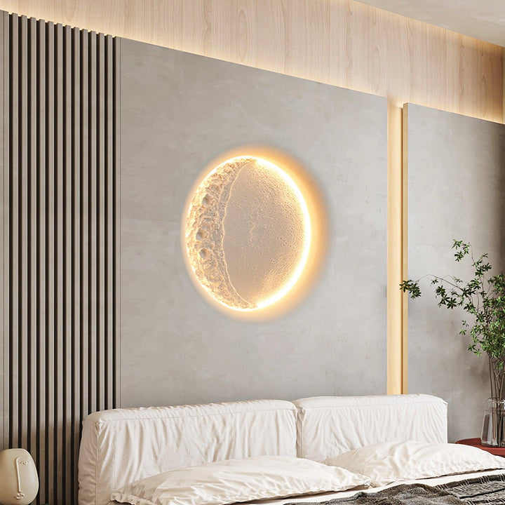 Applique Murale Demi Lune Blanc