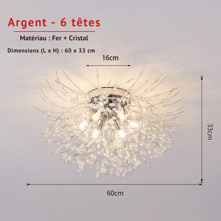 LumiaPla Plafonnier Pissenlys – Motifs naturels pour une décoration organique