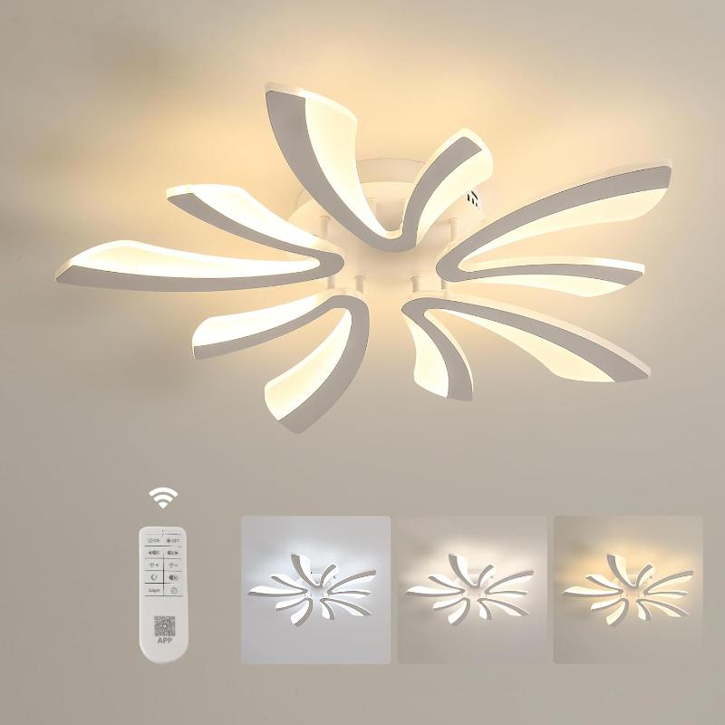 LumiaPla Plafonnier Rynvolik – Luminaire dynamique avec formes asymétriques