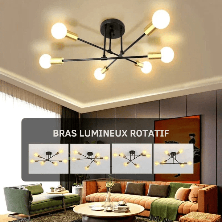 LumiaPla Plafonnier Skjornik – Luminaire au design épuré et géométrique