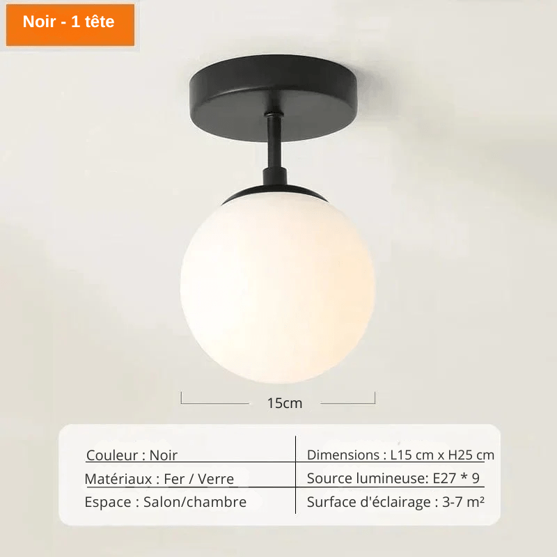 LumiaPla Plafonnier Solara – Design ensoleillé pour une pièce lumineuse