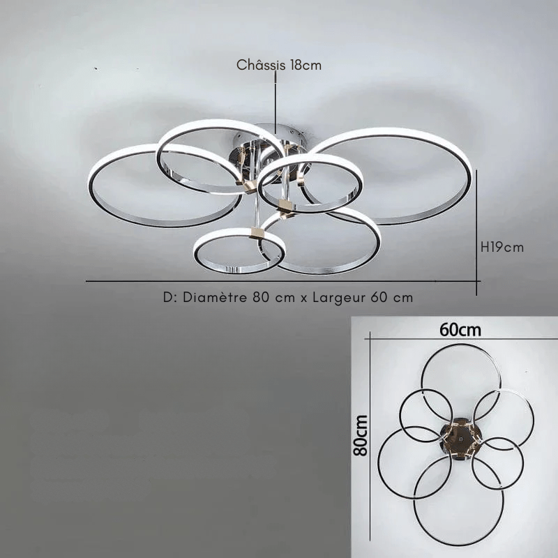 LumiaPla Plafonnier Ulvrik – Design contemporain et épuré pour un éclairage élégant