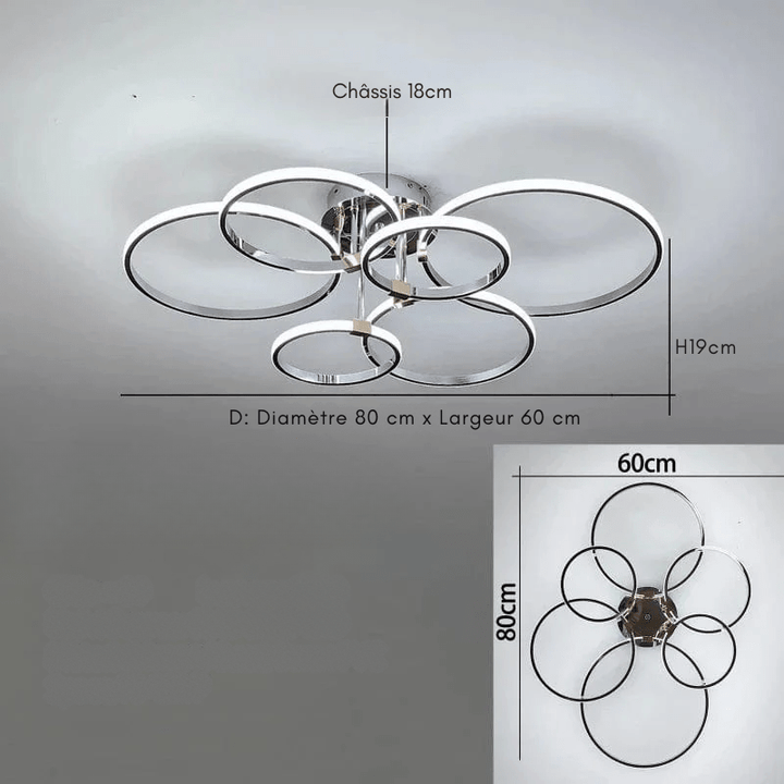 LumiaPla Plafonnier Ulvrik – Design contemporain et épuré pour un éclairage élégant