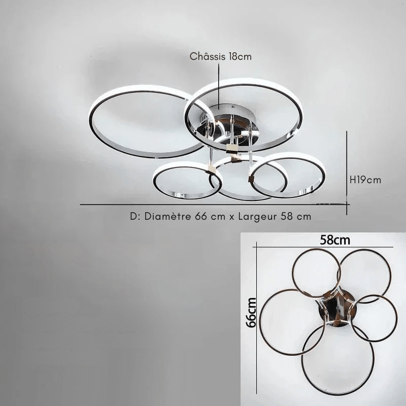 LumiaPla Plafonnier Ulvrik – Design contemporain et épuré pour un éclairage élégant